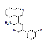 5-(3-溴苯基)-3-(4-异喹啉基)吡啶-2-胺