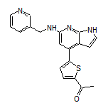 1-[5-[6-[(3-吡啶基甲基)氨基]-7-氮杂吲哚-4-基]-2-噻吩基]乙酮