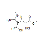 5-氨基-3-(2-甲氧基-2-氧代乙基)-1-甲基-1H-吡唑-4-甲酸盐酸盐