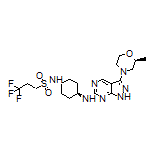 3,3,3-三氟-N-[反式-4-[[3-[(S)-2-甲基(4-吗啉基)]-1H-吡唑并[3,4-d]嘧啶-6-基]氨基]环己基]丙烷-1-磺酰胺