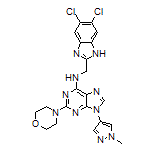N-[(5,6-二氯-2-苯并咪唑基)甲基]-9-(1-甲基-4-吡唑基)-2-(4-吗啉基)-9H-嘌呤-6-胺