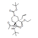 (3R,4S)-4-乙酰氨基-3-烯丙基-1-Boc-4-(叔丁基氨基甲酰基)哌啶-3-甲酸乙酯