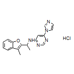 6-(1-咪唑基)-N-[1-(3-甲基-2-苯并呋喃基)乙基]嘧啶-4-胺盐酸盐