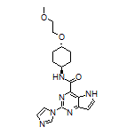 2-(1-咪唑基)-N-[反式-4-(2-甲氧基乙氧基)环己基]-5H-吡咯并[3,2-d]嘧啶-4-甲酰胺