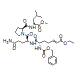 (S,E)-7-[[(S)-5-氨基-1-[(S)-2-[[(S)-1-甲氧基-4-甲基-1-氧代-2-戊基]氨基甲酰基]-1-吡咯烷基]-1,5-二氧代-2-戊基]氨基]-6-(Cbz-氨基)-7-氧代-2-庚烯酸乙酯