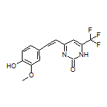 4-(4-羟基-3-甲氧基苯乙烯基)-6-(三氟甲基)嘧啶-2(1H)-酮