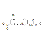 (S)-1-(3-溴-5-硝基苄基)-N-Boc-哌啶-3-胺