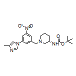 (S)-N-Boc-1-[3-(4-甲基-1-咪唑基)-5-硝基苄基]哌啶-3-胺