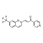 (E)-1-(4-吡啶基)-3-[7-(三氟甲基)-2-喹啉基]-2-丙烯-1-酮