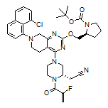 2-[(S)-4-[2-[[(S)-1-Boc-2-吡咯烷基]甲氧基]-7-(8-氯-1-萘基)-5,6,7,8-四氢吡啶并[3,4-d]嘧啶-4-基]-1-(2-氟丙烯酰基)-2-哌嗪基]乙腈