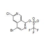 三氟甲磺酸(4-溴-6-氯-2,7-萘啶-1-基)酯