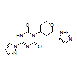6-(1-吡唑基)-3-(四氢-2H-吡喃-4-基)-1,3,5-三嗪-2,4(1H,3H)-二酮与1H-咪唑(1:1)