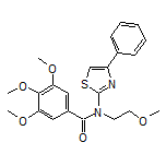 3,4,5-三甲氧基-N-(2-甲氧基乙基)-N-(4-苯基-2-噻唑基)苯甲酰胺