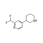 2-(二氟甲基)-4-(3-哌啶基)吡啶