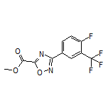 3-[4-氟-3-(三氟甲基)苯基]-1,2,4-噁二唑-5-甲酸甲酯