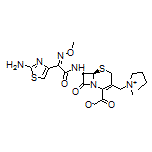 (6R,7R)-7-[(Z)-2-(2-氨基-4-噻唑基)-2-(甲氧基亚氨基)乙酰氨基]-3-[(1-甲基吡咯烷-1-鎓-1-基)甲基]-8-氧代-5-硫杂-1-氮杂双环[4.2.0]辛-2-烯-2-甲酸