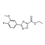 3-(4-氟-3-甲氧基苯基)-1,2,4-噁二唑-5-甲酸乙酯