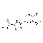 3-(4-氟-3-甲氧基苯基)-1,2,4-噁二唑-5-甲酸甲酯