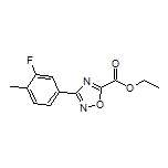 3-(3-氟-4-甲基苯基)-1,2,4-噁二唑-5-甲酸乙酯