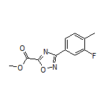 3-(3-氟-4-甲基苯基)-1,2,4-噁二唑-5-甲酸甲酯