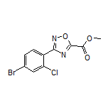 3-(4-溴-2-氯苯基)-1,2,4-噁二唑-5-甲酸甲酯