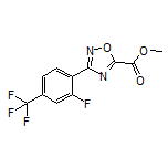 3-[2-氟-4-(三氟甲基)苯基]-1,2,4-噁二唑-5-甲酸甲酯