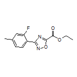 3-(2-氟-4-甲基苯基)-1,2,4-噁二唑-5-甲酸乙酯