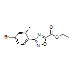 3-(4-溴-2-甲基苯基)-1,2,4-噁二唑-5-甲酸乙酯