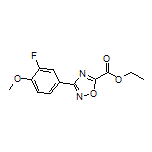 3-(3-氟-4-甲氧基苯基)-1,2,4-噁二唑-5-甲酸乙酯