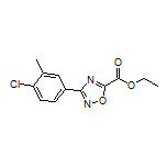 3-(4-氯-3-甲基苯基)-1,2,4-噁二唑-5-甲酸乙酯