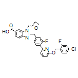 (S)-2-[4-[6-[(4-氯-2-氟苄基)氧基]-2-吡啶基]-3-氟苄基]-1-(氧杂环丁烷-2-基甲基)苯并咪唑-6-甲酸
