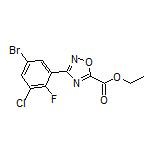 3-(5-溴-3-氯-2-氟苯基)-1,2,4-噁二唑-5-甲酸乙酯