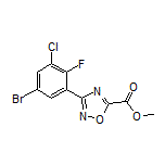 3-(5-溴-3-氯-2-氟苯基)-1,2,4-噁二唑-5-甲酸甲酯