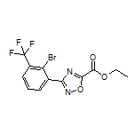 3-[2-溴-3-(三氟甲基)苯基]-1,2,4-噁二唑-5-甲酸乙酯