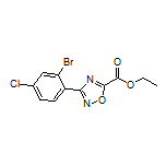 3-(2-溴-4-氯苯基)-1,2,4-噁二唑-5-甲酸乙酯