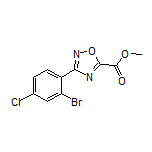 3-(2-溴-4-氯苯基)-1,2,4-噁二唑-5-甲酸甲酯