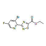 3-(3-溴-5-氟-2-吡啶基)-1,2,4-噁二唑-5-甲酸乙酯