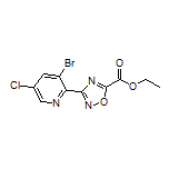 3-(3-溴-5-氯-2-吡啶基)-1,2,4-噁二唑-5-甲酸乙酯