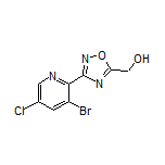 [3-(3-溴-5-氯-2-吡啶基)-1,2,4-噁二唑-5-基]甲醇