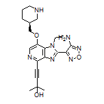 (S)-4-[2-(4-氨基-1,2,5-噁二唑-3-基)-1-乙基-7-(3-哌啶基甲氧基)-1H-咪唑并[4,5-c]吡啶-4-基]-2-甲基-3-丁炔-2-醇
