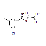 3-(3-氯-5-甲基苯基)-1,2,4-噁二唑-5-甲酸甲酯