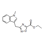 3-[(1-甲基-3-吲哚基)甲基]-1,2,4-噁二唑-5-甲酸乙酯