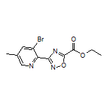 3-(3-溴-5-甲基-2-吡啶基)-1,2,4-噁二唑-5-甲酸乙酯