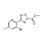 3-(3-溴-5-甲基-2-吡啶基)-1,2,4-噁二唑-5-甲酸甲酯