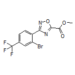 3-[2-溴-4-(三氟甲基)苯基]-1,2,4-噁二唑-5-甲酸甲酯