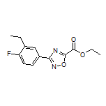 3-(3-乙基-4-氟苯基)-1,2,4-噁二唑-5-甲酸乙酯