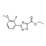 3-(2-氟-3-甲氧基苯基)-1,2,4-噁二唑-5-甲酸乙酯
