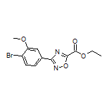 3-(4-溴-3-甲氧基苯基)-1,2,4-噁二唑-5-甲酸乙酯