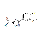 3-(4-溴-3-甲氧基苯基)-1,2,4-噁二唑-5-甲酸甲酯