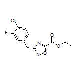 3-(4-氯-3-氟苄基)-1,2,4-噁二唑-5-甲酸乙酯